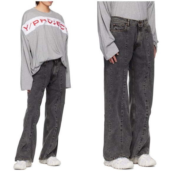 Y/Project Evergreen Wire Seam Detailed Jeans Unisex Sz 36 - Picture 2 of 15